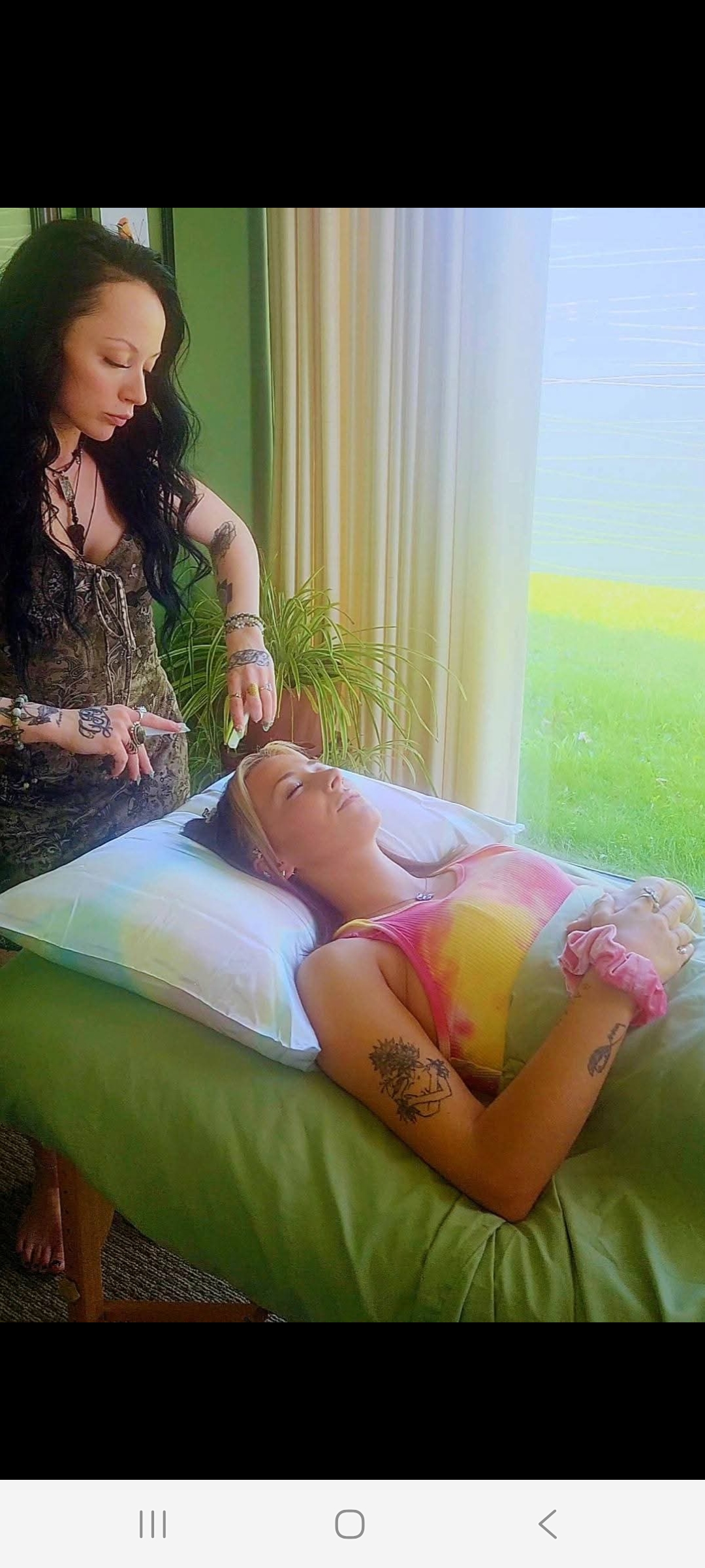Emma offering Reiki healing in Fort Wayne